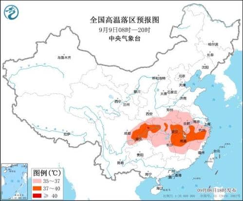高温黄色预警!四川重庆等7省市最高气温可达37至39℃