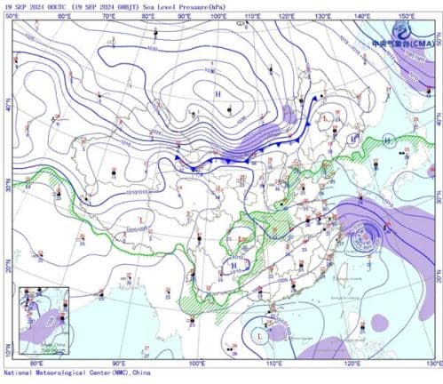 立秋来首场较强冷空气前锋已抵内蒙古 台风登陆后将迎面直撞冷空气
