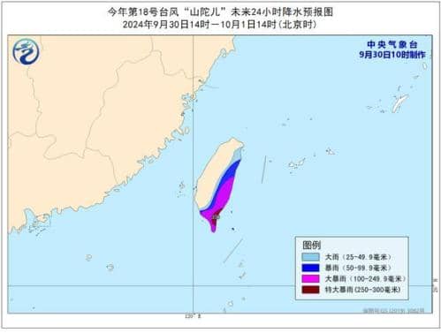 台风预警升级为橙色 “山陀儿”将以超强台风级登陆台湾沿海