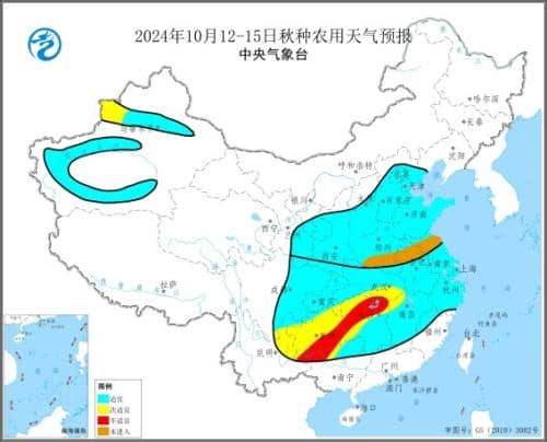 预计12日至15日西南地区多阴雨 不利秋收和播种作业