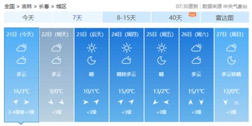 冷空气来袭！吉林明天将现大范围雨雪 气温下降长春最高气温仅9℃